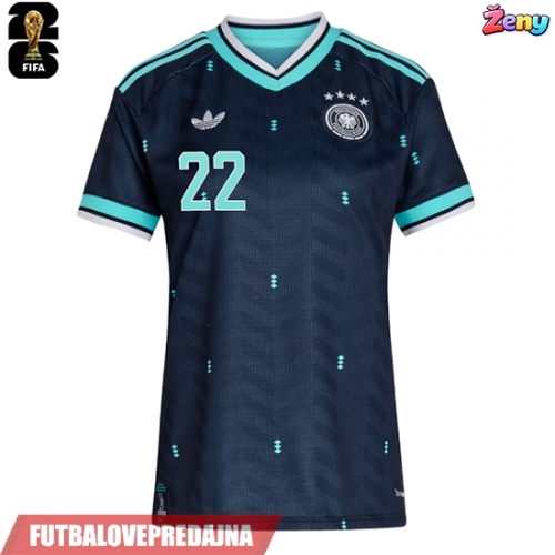 Lacne Ženy Futbalové dres Nemecko David Raum #22 MS 2026 Krátky Rukáv - Preč